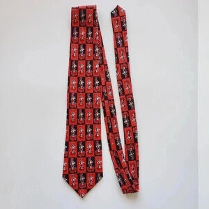 Dr. Seuss Men's Neck Tie Heart Pattern Valentine's Day Red Black